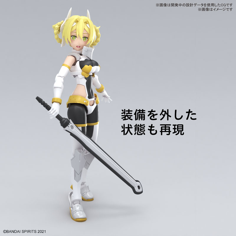 BANDAI 30MS 組裝少女輕作戰 SIS-F00 尤菲雅 顏色A 組裝模型_2