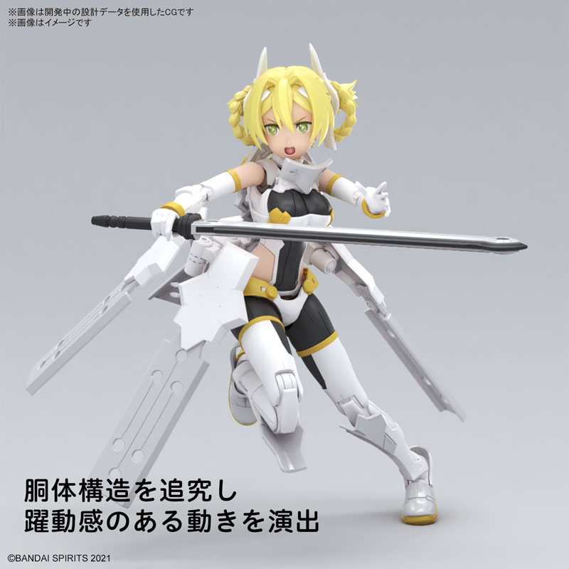 BANDAI 30MS 組裝少女輕作戰 SIS-F00 尤菲雅 顏色A 組裝模型_3