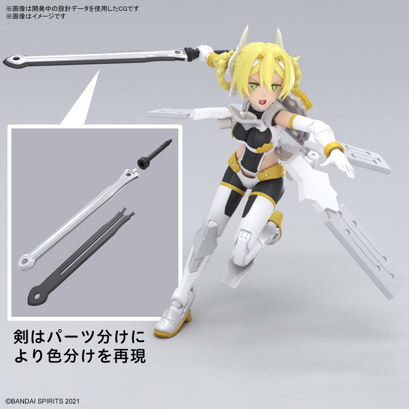 BANDAI 30MS 組裝少女輕作戰 SIS-F00 尤菲雅 顏色A 組裝模型_4
