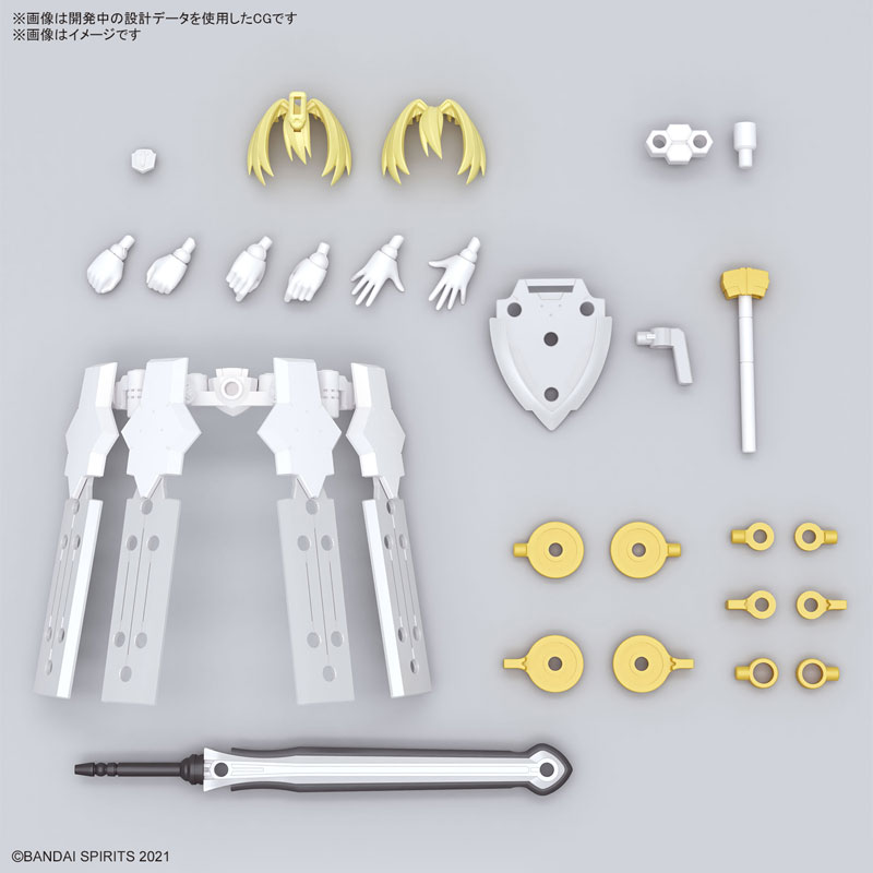 BANDAI 30MS 組裝少女輕作戰 SIS-F00 尤菲雅 顏色A 組裝模型_8