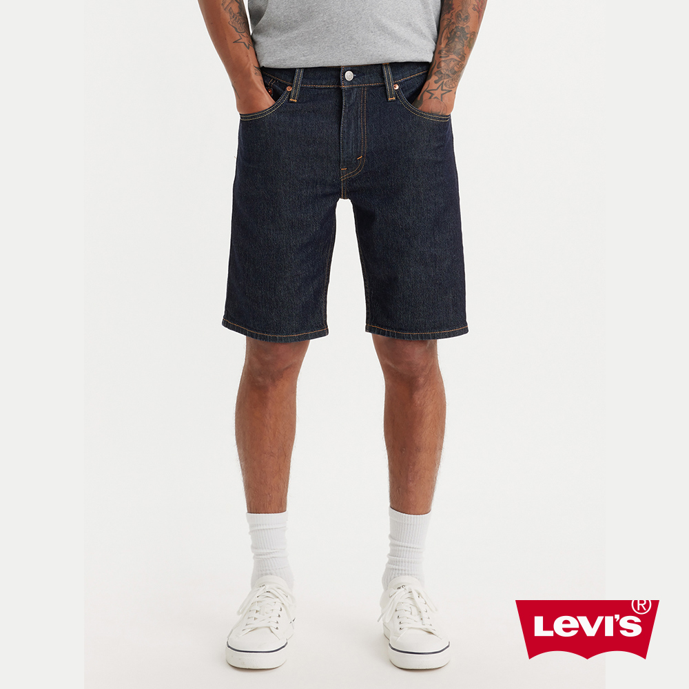 Levi’s®  405 低腰膝上彈性牛仔短褲 男生牛仔短褲 彈性牛仔褲 熱賣單品