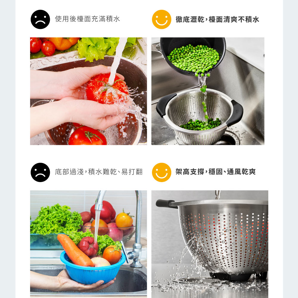 OXO 不鏽鋼瀝水籃