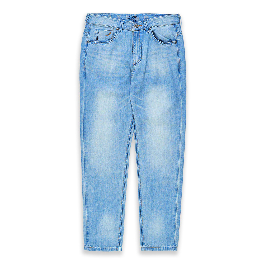 5th STREET｜男裝｜輕磅控溫直筒褲｜中古藍