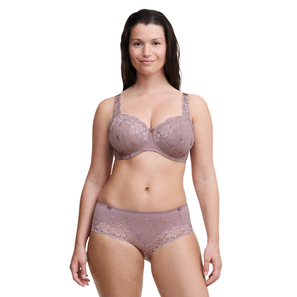 網路獨賣【Chantelle Easy Feel】全罩式網紗無襯內衣>D-F>紫藕(91310_0QO)【Mary】_3