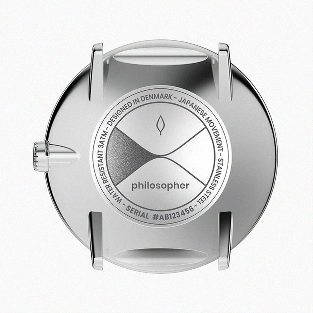 【限時加碼・贈原廠錶帶】ND手錶 Philosopher 哲學家 40mm 月光銀殼×磨砂金屬面 月光銀三珠精鋼錶帶 Nordgreen 北歐設計師手錶 PH40SI3LSIBM 熱賣中!_3
