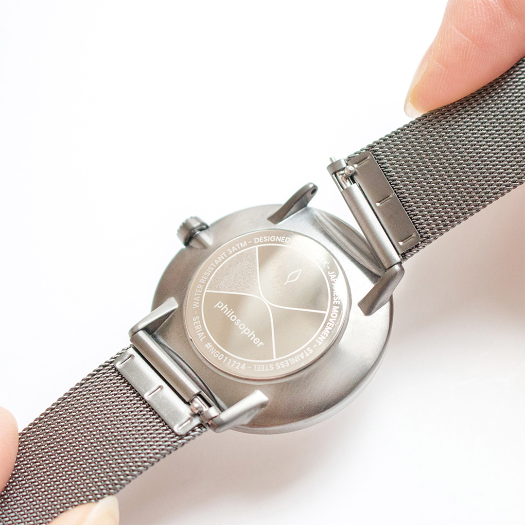 【限時加碼・贈原廠錶帶】ND手錶 Philosopher 哲學家 40mm 月光銀殼×磨砂金屬面 月光銀三珠精鋼錶帶 Nordgreen 北歐設計師手錶 PH40SI3LSIBM 熱賣中!_6