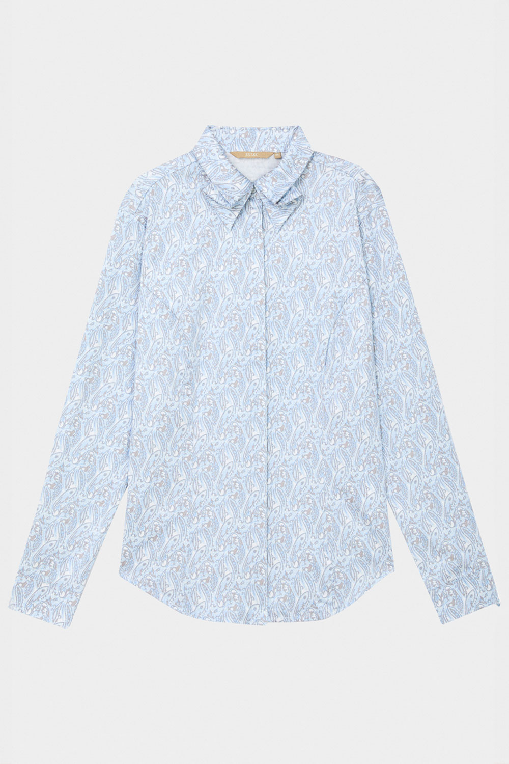 SST&C 淺藍變形蟲印花修身襯衫｜7562404005 (outlet)_7