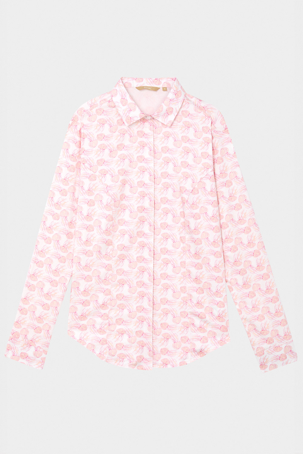 SST&C Pink Jellyfish Print Slim Fit Shirt | 7562404007  (Outlet)_7