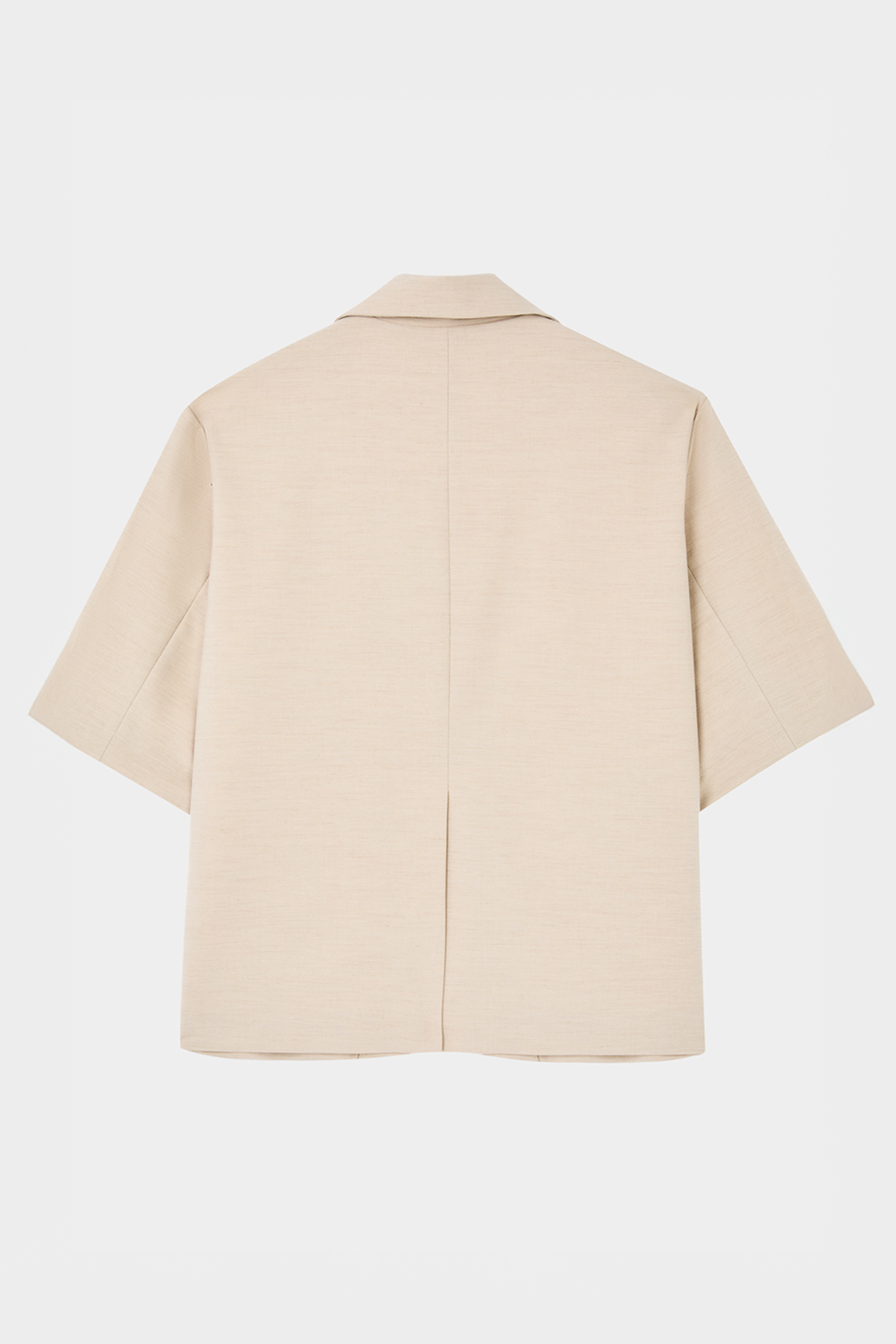 SST&C Beige Lapel Style Short-Sleeved Jacket | 8162404001  (Outlet)_7