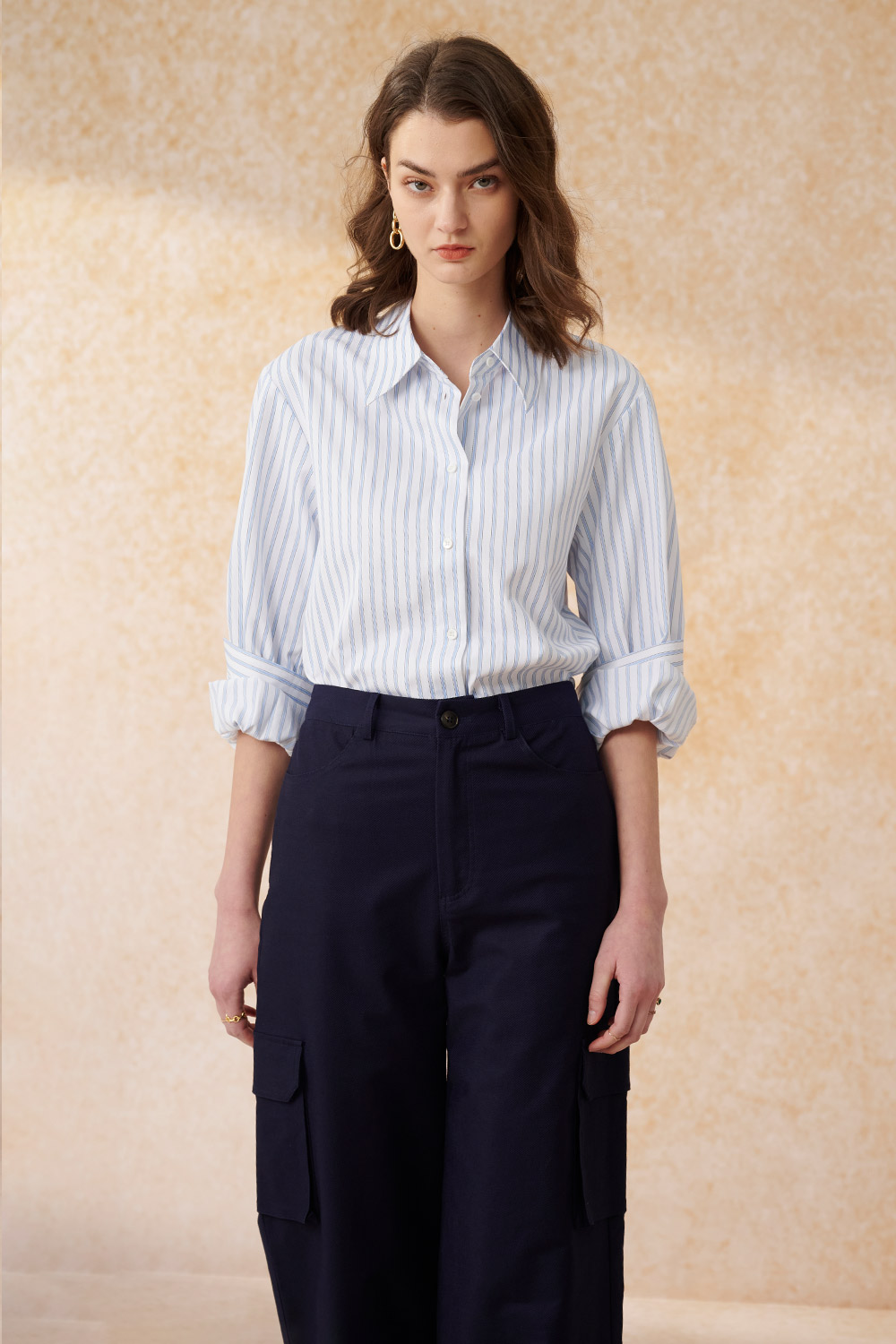 SST&C牛仔藍工裝寬褲｜8262404006 (outlet)_1