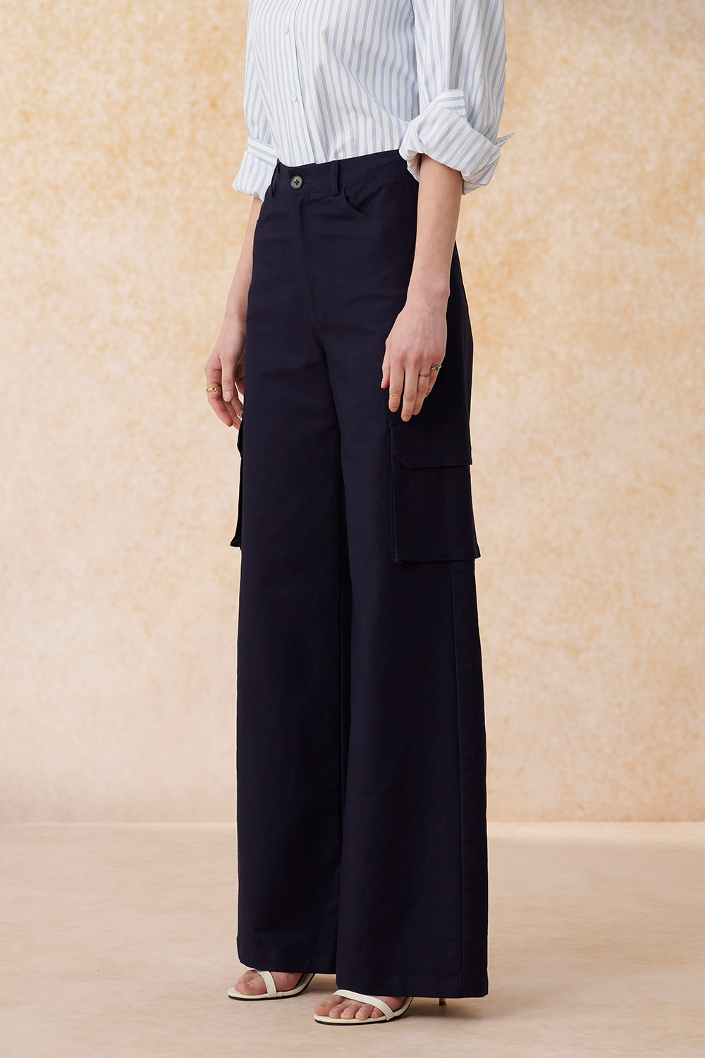 SST&C牛仔藍工裝寬褲｜8262404006 (outlet)_4