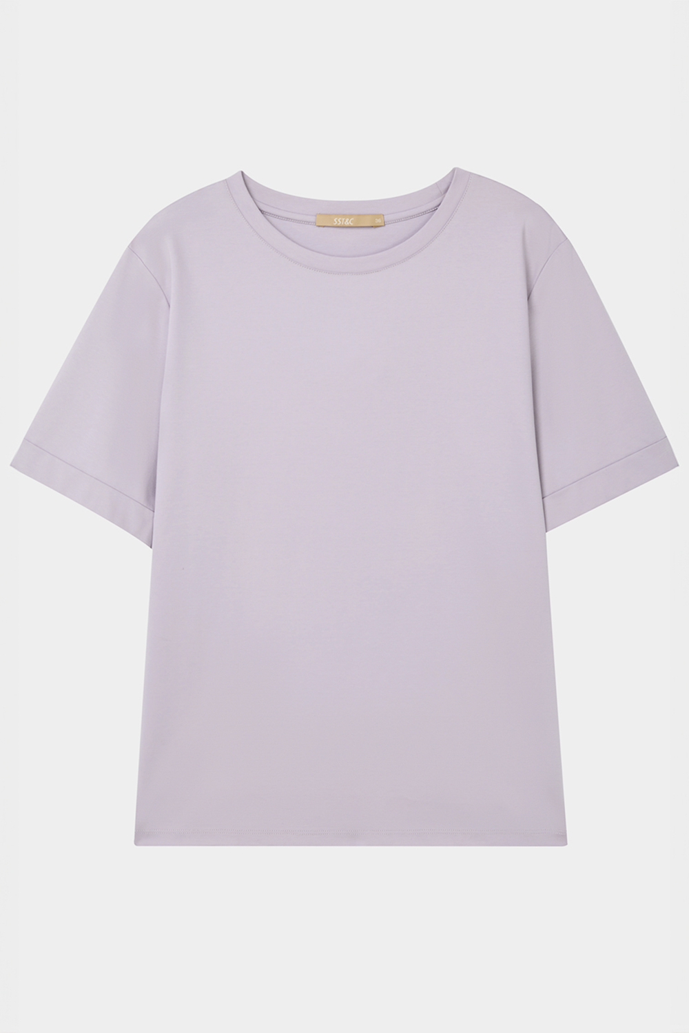 SST&C 粉紫U領短袖寬鬆T-shirt｜8762404003 (outlet)_5