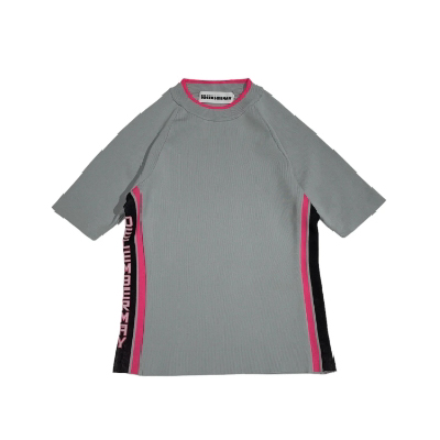 【DECEMBERMAY】Half sleeve rib knit_WOMEN 2-405-1026