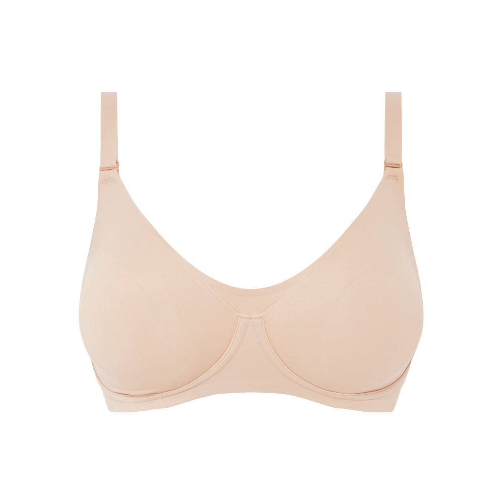 網路獨賣【Chantelle Lab】無鋼圈哺乳內衣>SML罩杯>粉膚色(19P10_01N)【Pure Maternity】_6