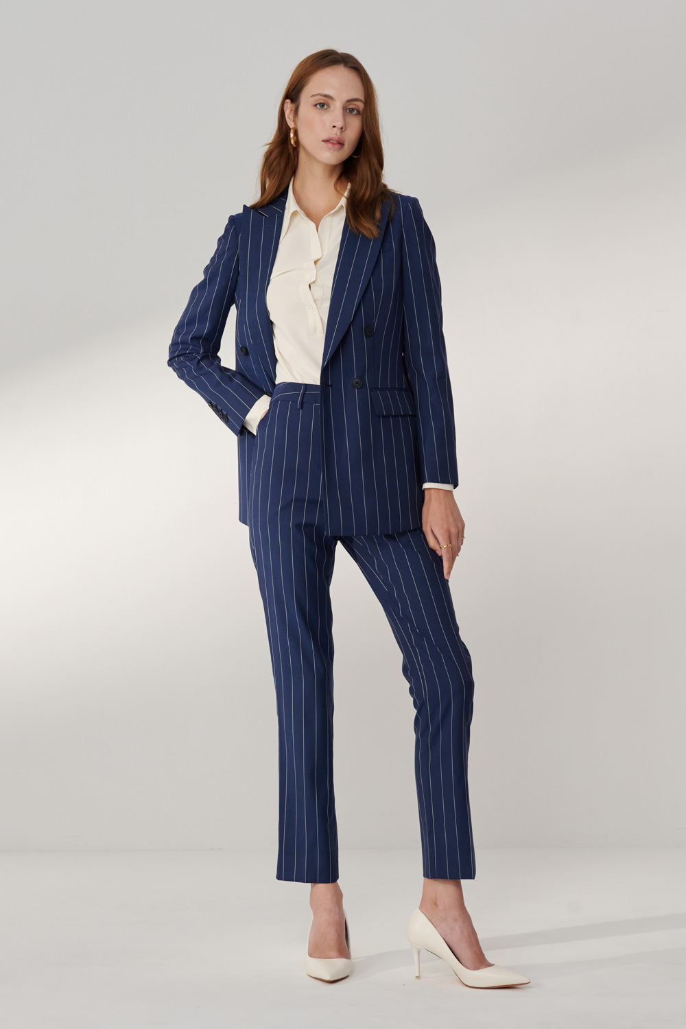 SST&C #Milan Series  Navy Sword Collar Suit Jacket | 7162404001  (Outlet)_2