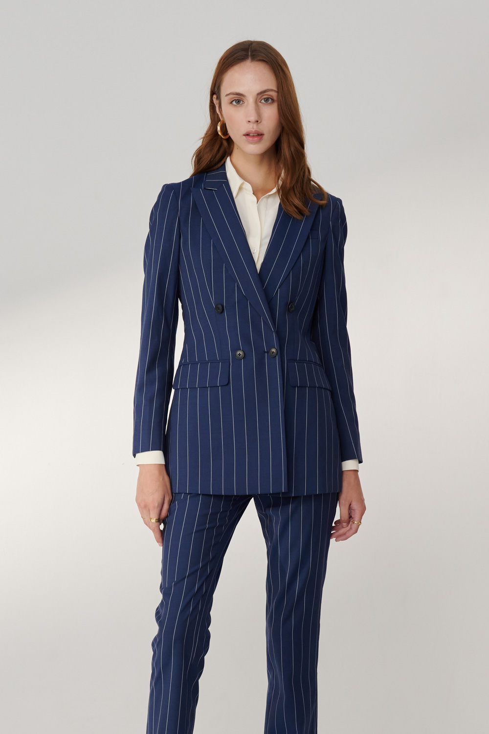 SST&C #Milan Series  Navy Sword Collar Suit Jacket | 7162404001  (Outlet)_3