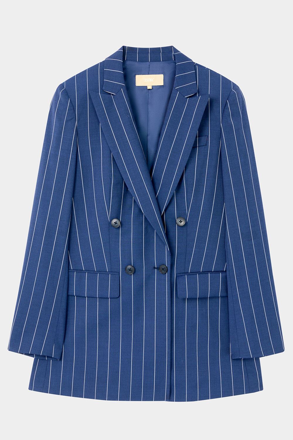 SST&C #Milan Series  Navy Sword Collar Suit Jacket | 7162404001  (Outlet)_5
