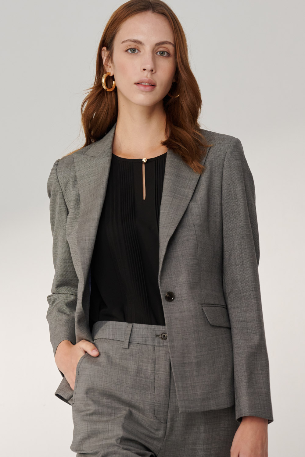 SST&C #Milan Series  Gray Sword Collar Suit Jacket | 7162404002  (Outlet)_4
