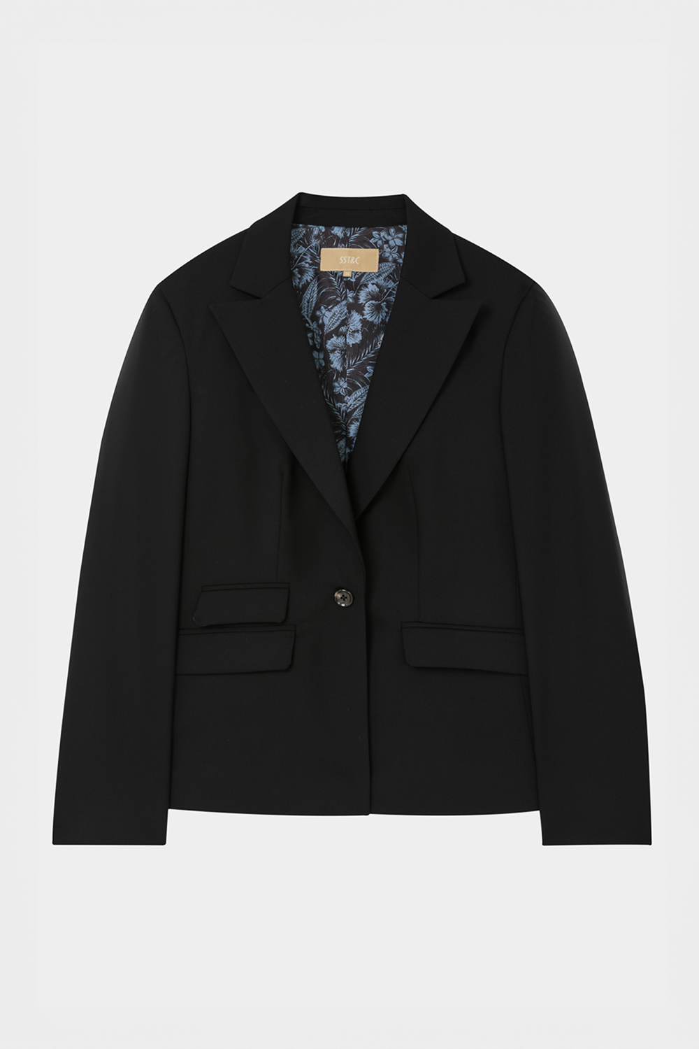SST&C Black Sword Collar Suit Jacket | 7162404005  (Outlet)_7