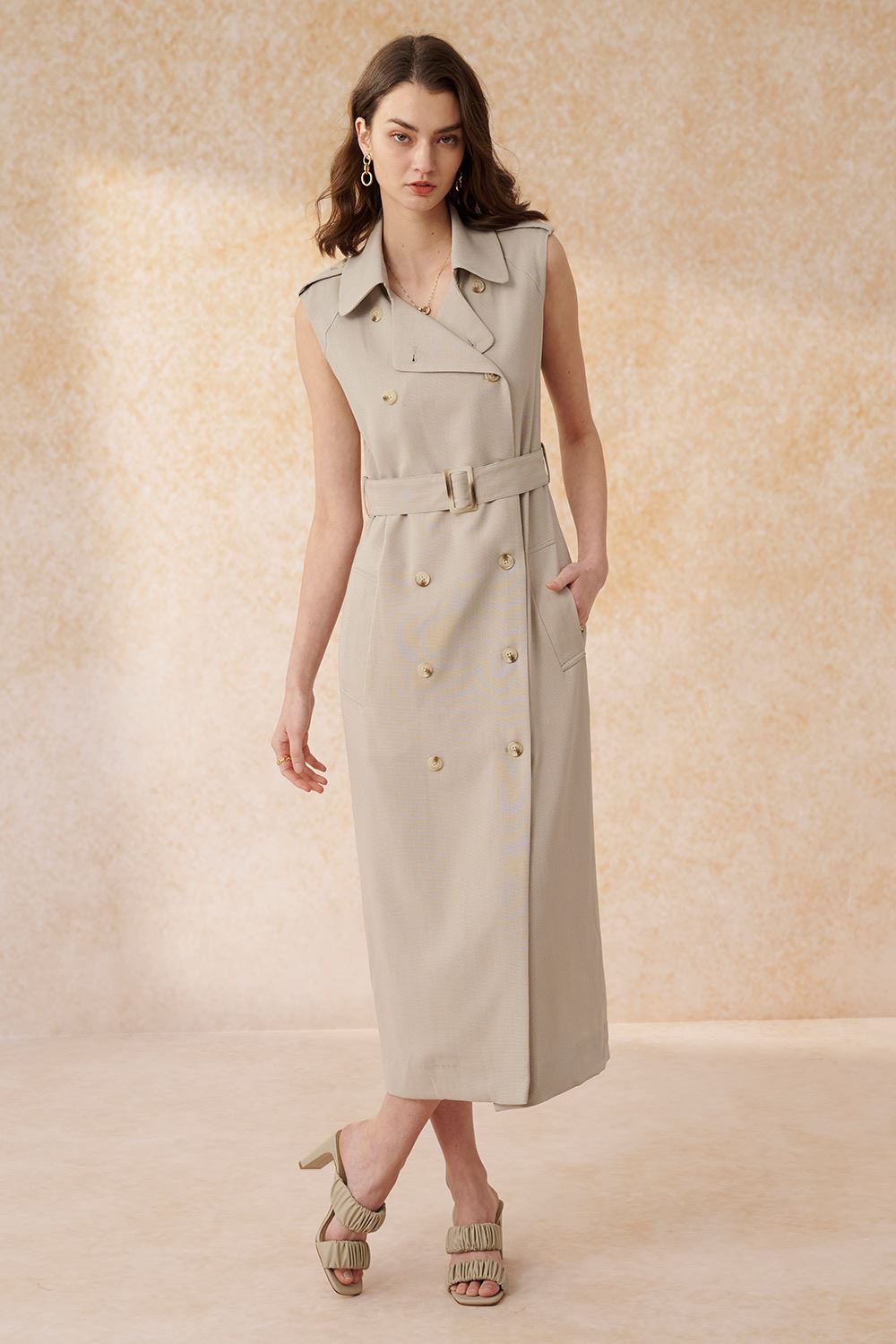 SST&C Light Cardigan Style Long Dress | 8562404001  (Outlet)_0
