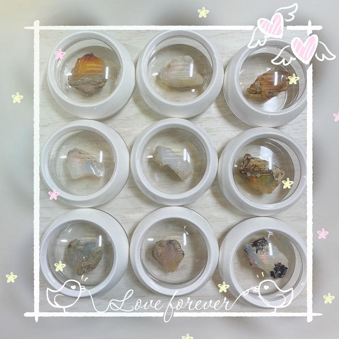衣索比亞蛋白石原礦2404-1~12(Opal) ~愛情護符，靈感與創造，突破與成功_3