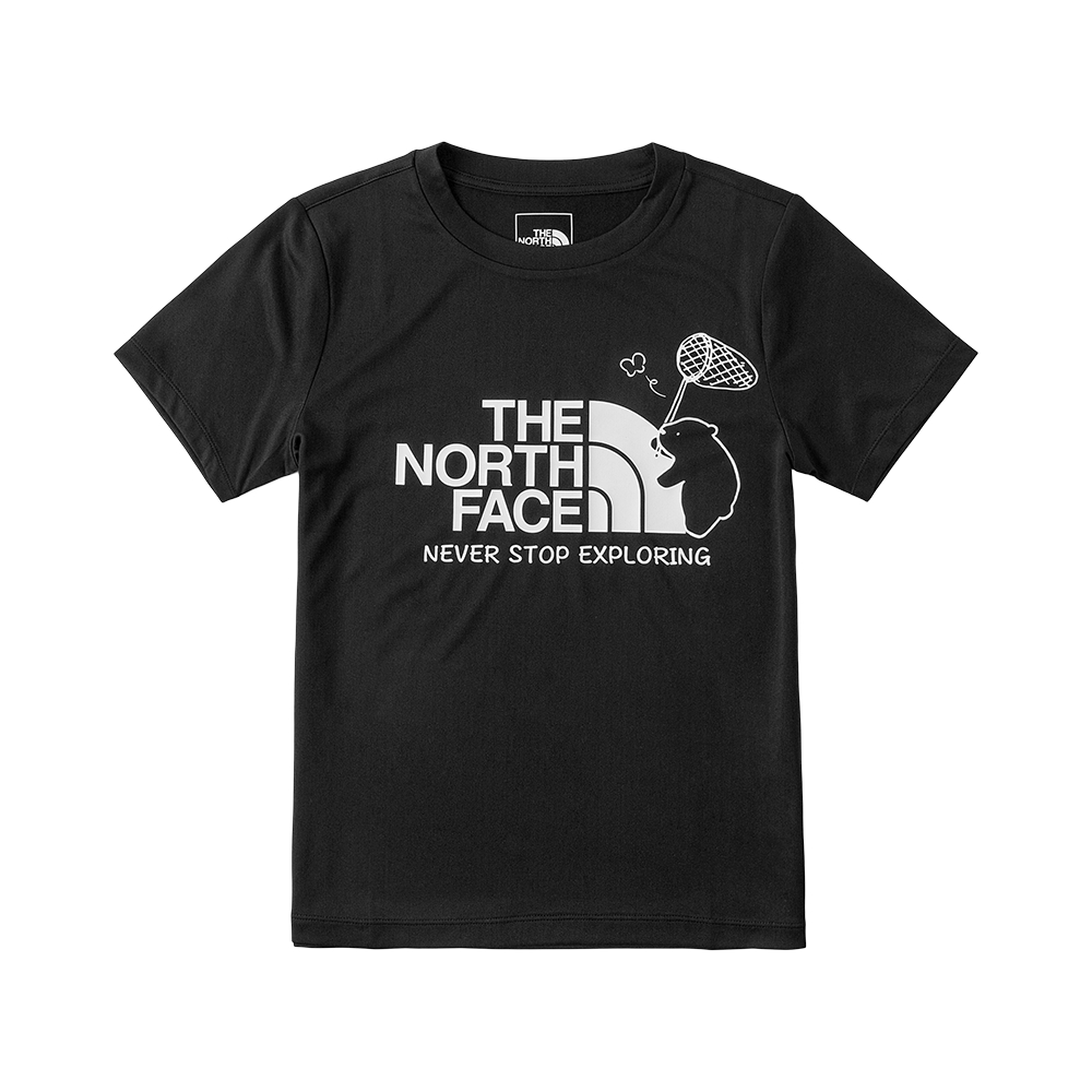 The North Face北面兒童UPF黑色吸濕排汗防曬短袖T恤｜8CT1JK3_1