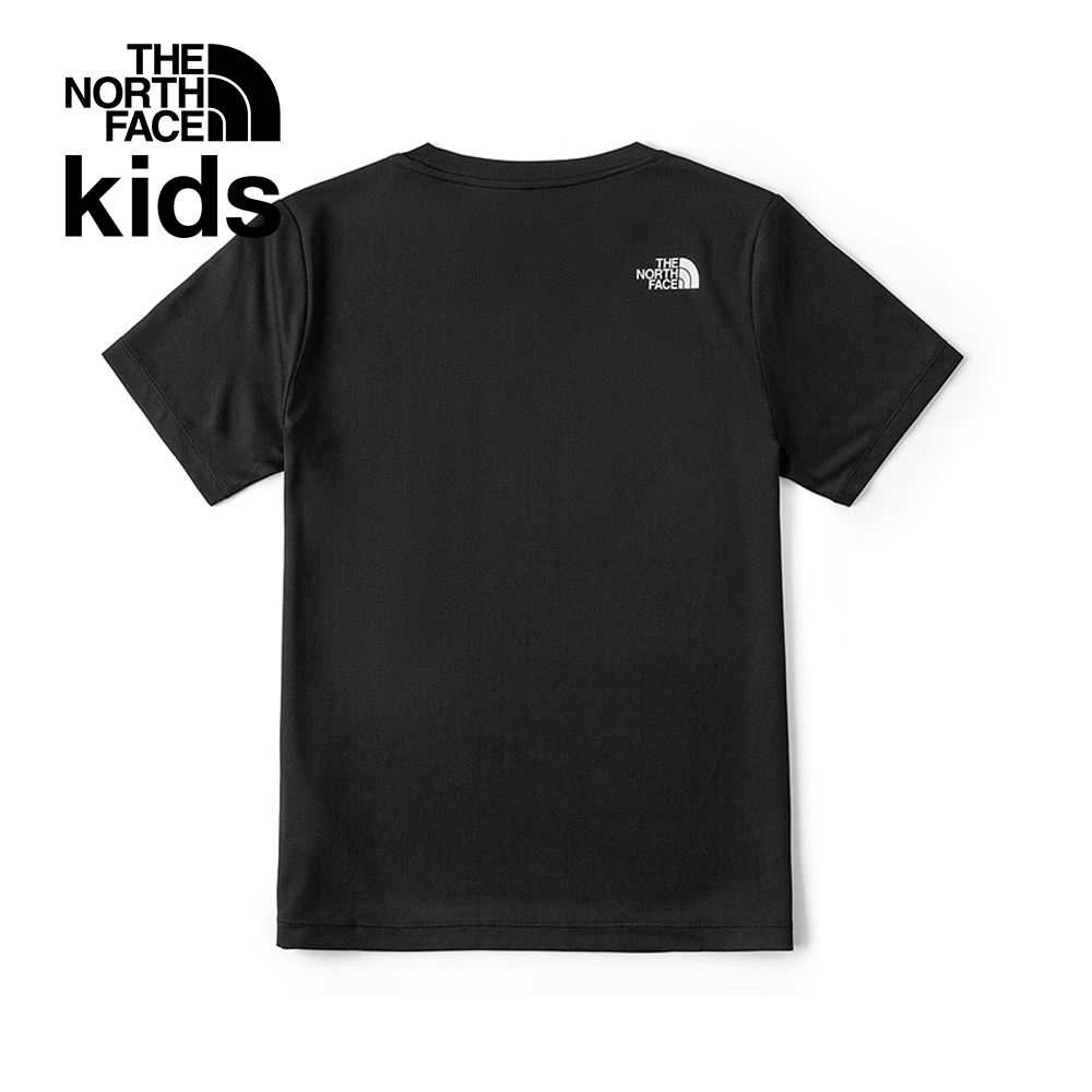 The North Face北面兒童UPF黑色吸濕排汗防曬短袖T恤｜8CT1JK3_2