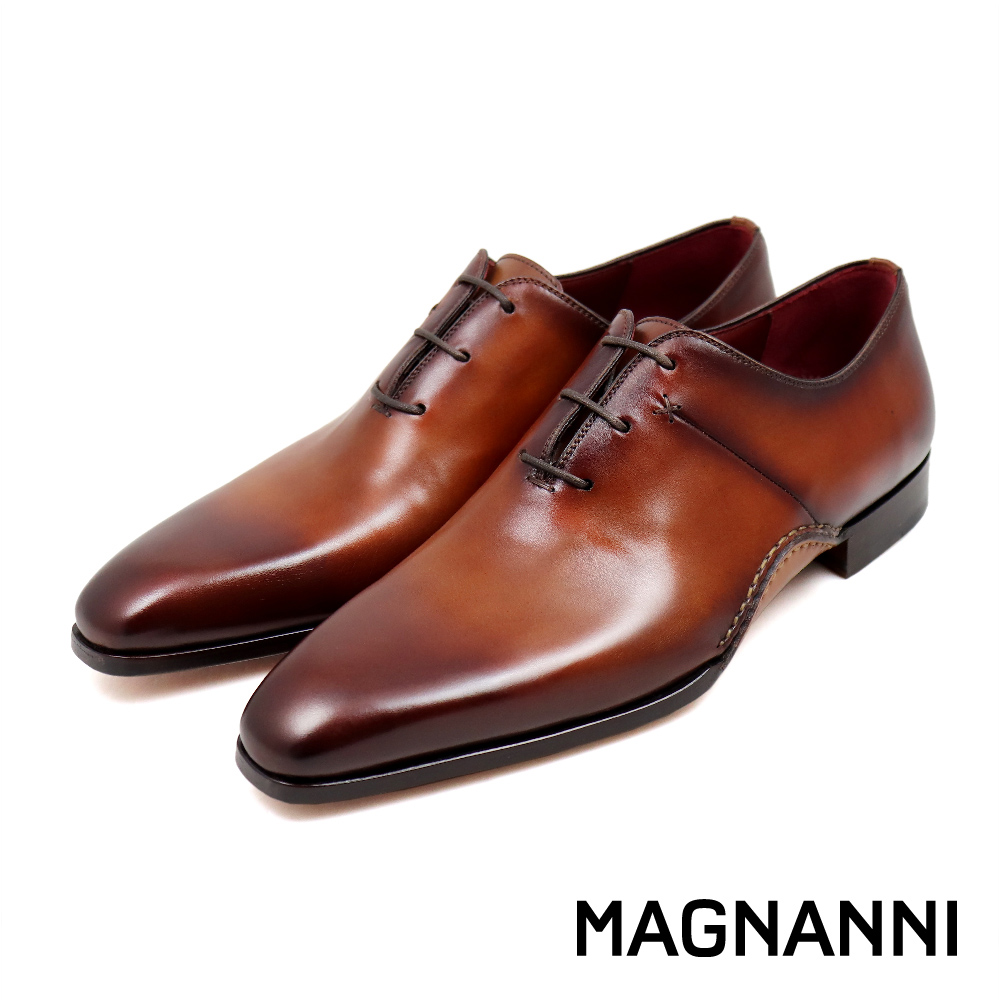 【MAGNANNI】西班牙原廠漸層手染色牛津鞋 棕色(25704-COG)