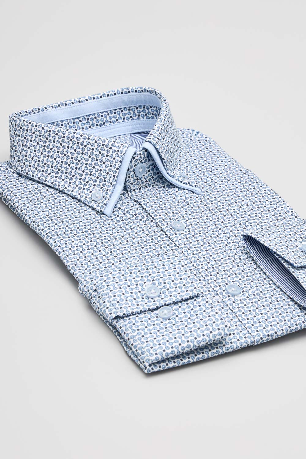 SST&C #Easycare  Blue Geometric Print Standard Shirt | 0312404001  (Outlet)_7