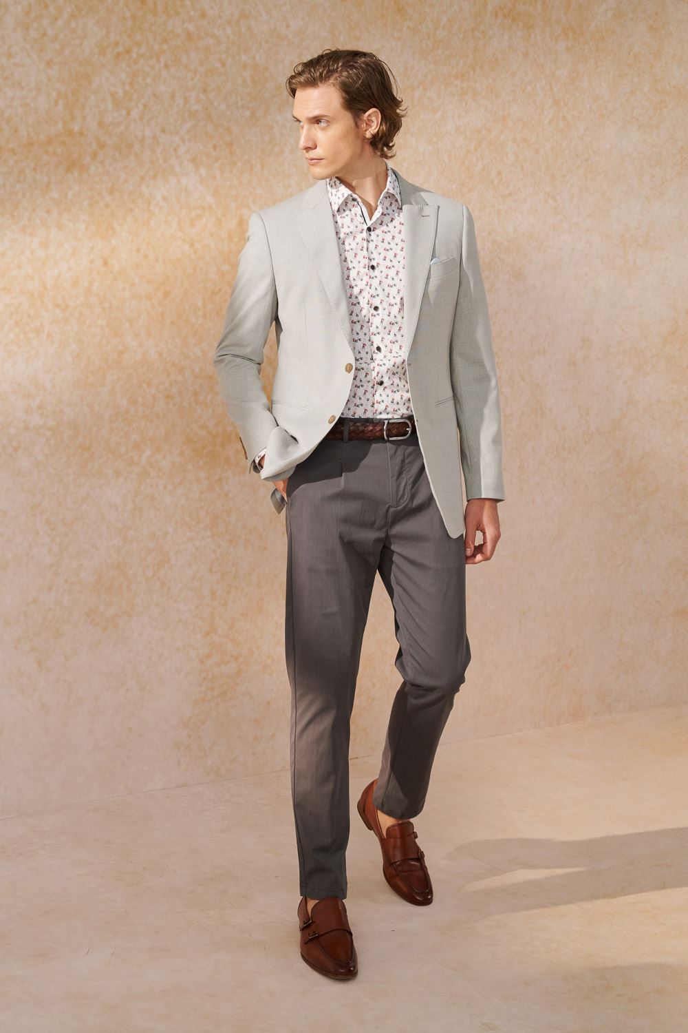 SST&C #Elastic Fit  Red and Black Flower Print Standard Shirt | 0312404004  (Outlet)_4