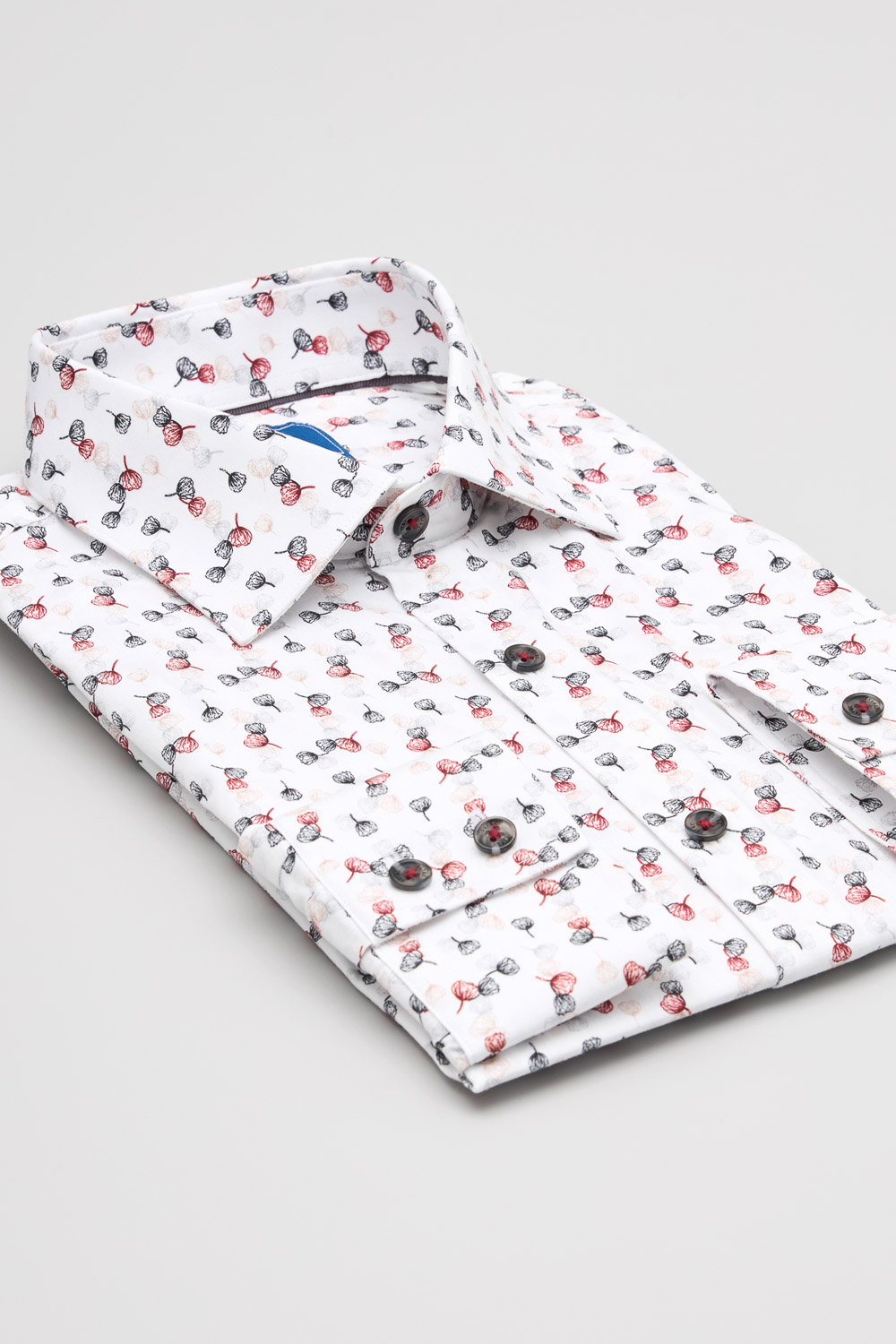 SST&C #Elastic Fit  Red and Black Flower Print Standard Shirt | 0312404004  (Outlet)_8