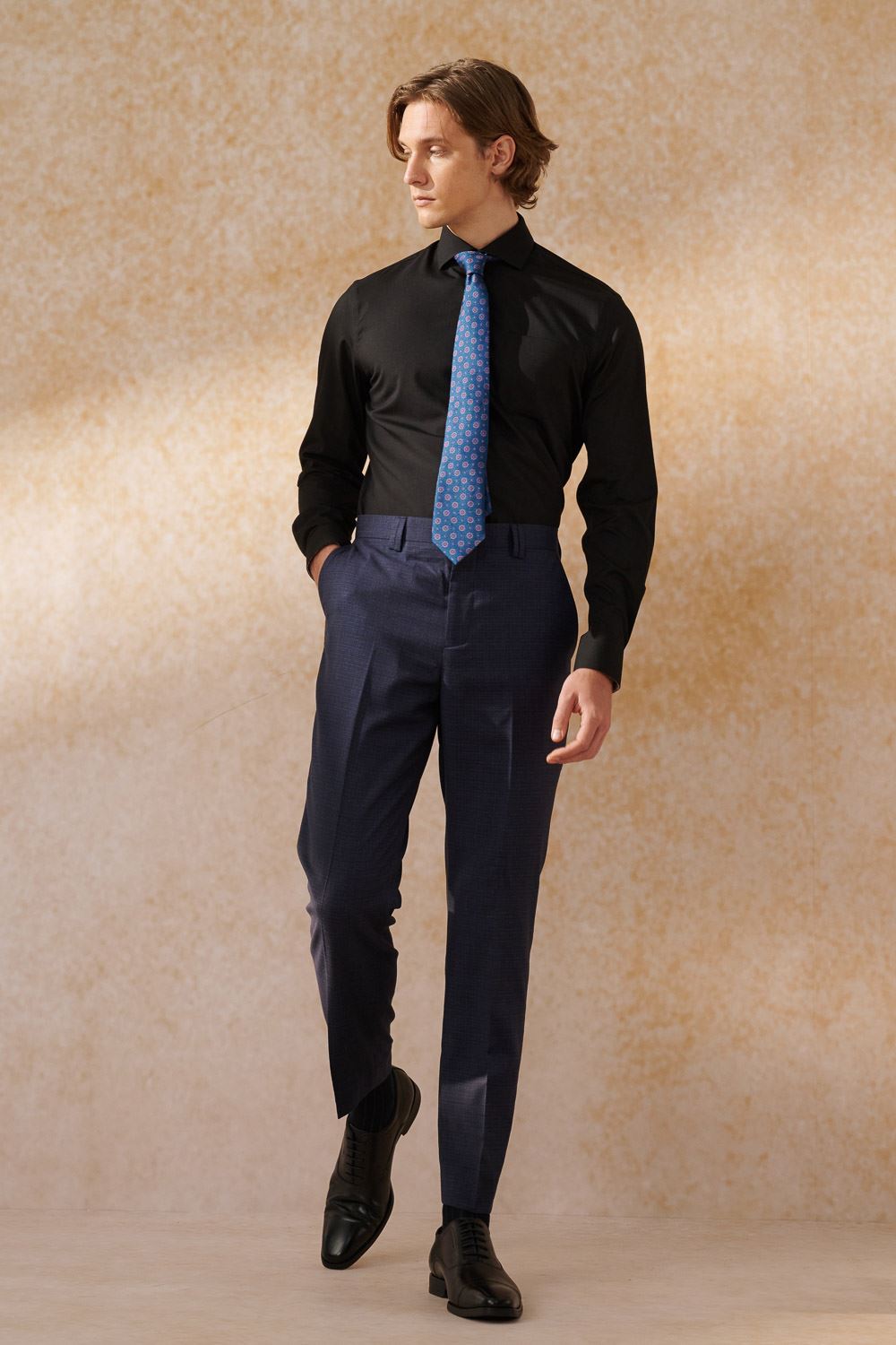SST&C #Easycare  Black Plain Slim Fit Shirt | 0312404007  (Outlet)_3