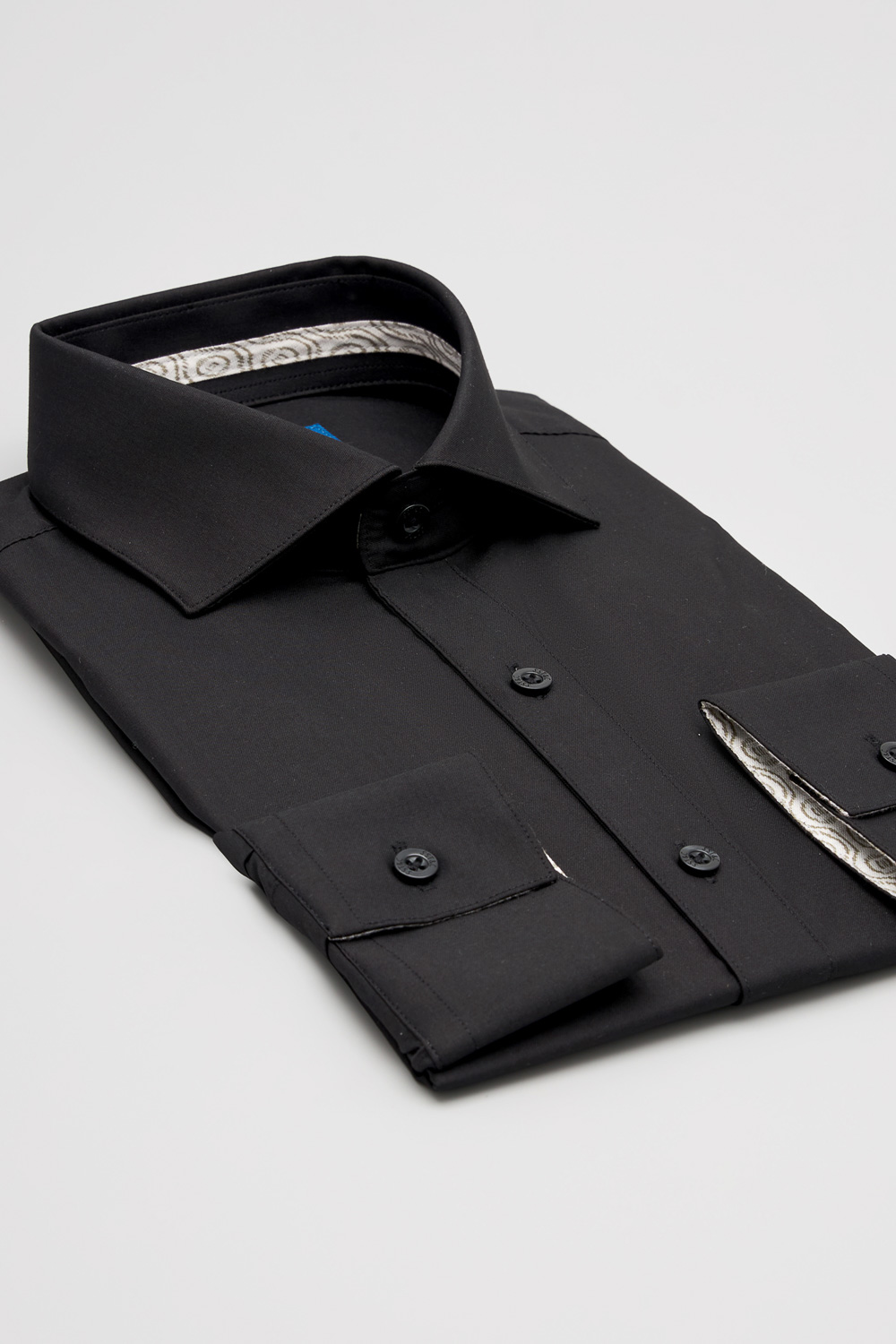 SST&C #Easycare  Black Plain Slim Fit Shirt | 0312404007  (Outlet)_8