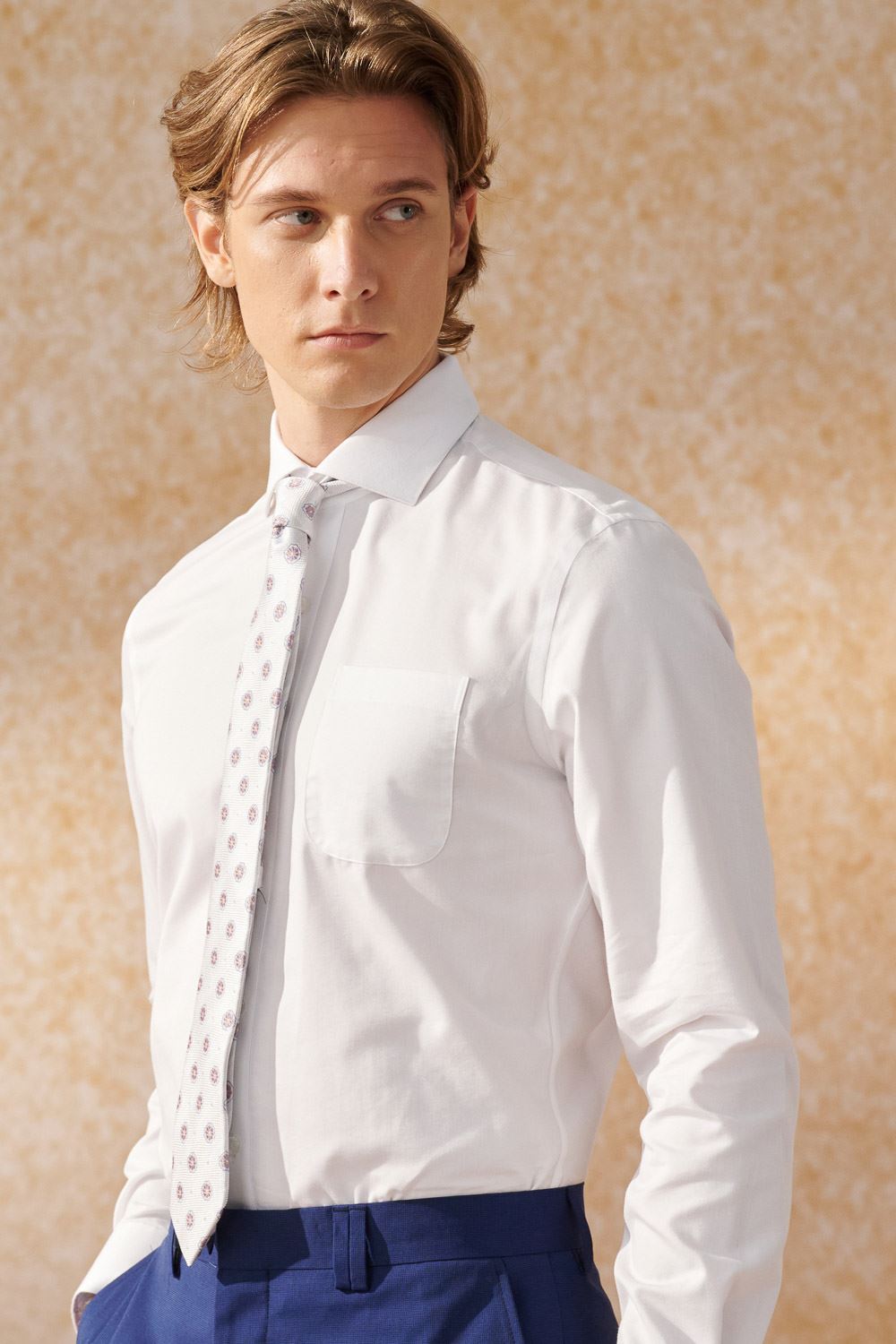 SST&C #Easycare  White Plain Slim Fit Shirt | 0312404009  (Outlet)_1