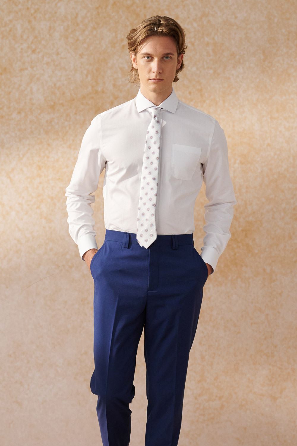 SST&C #Easycare  White Plain Slim Fit Shirt | 0312404009  (Outlet)_2