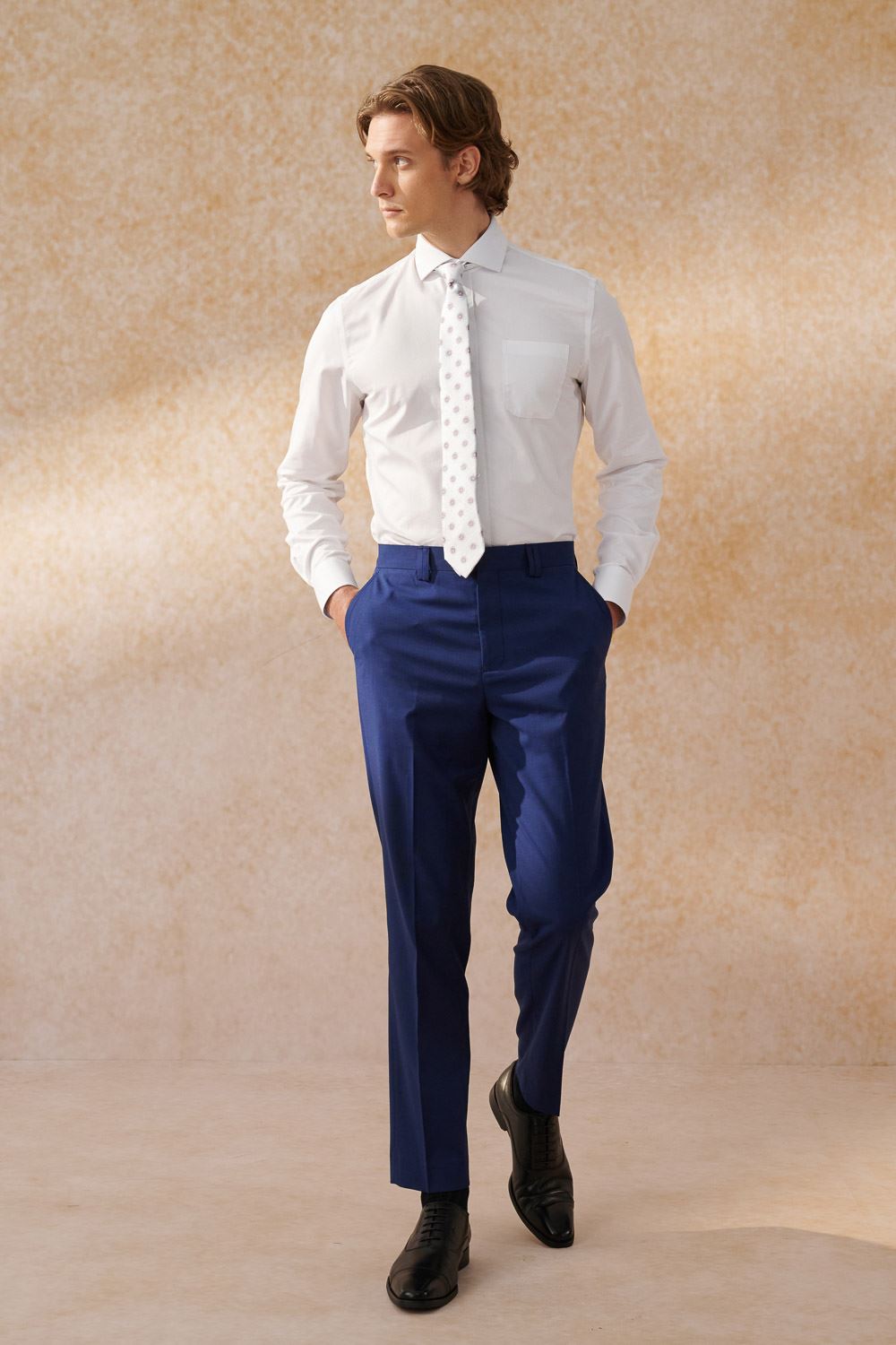SST&C #Easycare  White Plain Slim Fit Shirt | 0312404009  (Outlet)_3