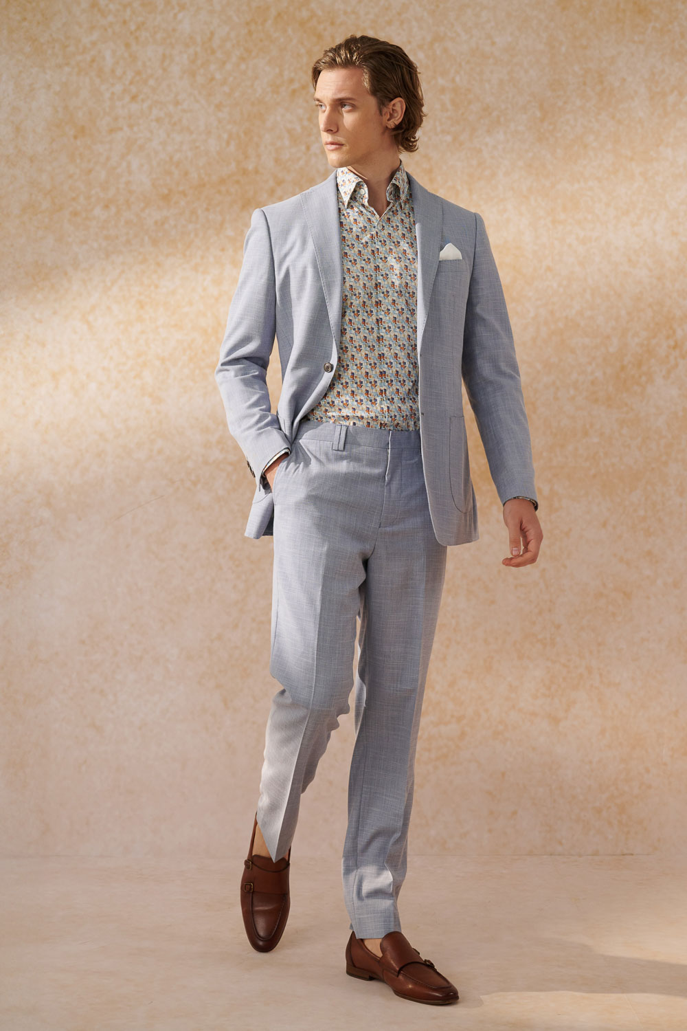 SST&C #Elastic Fit  Multicolor Geometric Print Standard Fit Color Block Shirt | 0312404016  (Outlet)_2