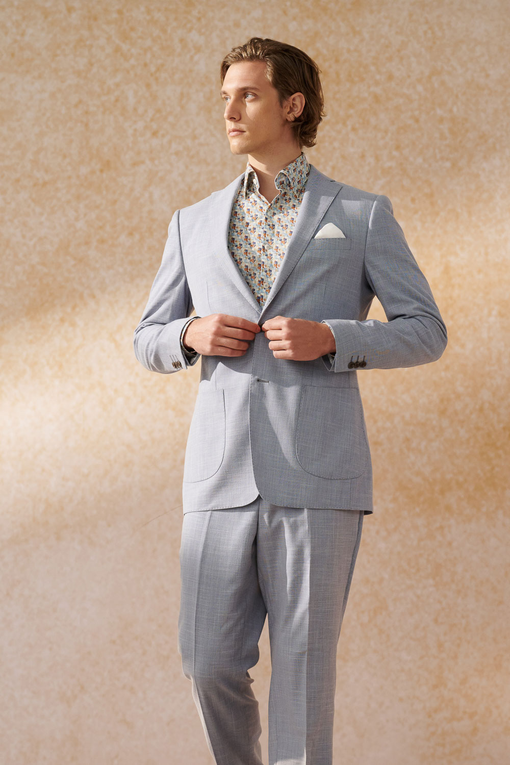 SST&C #Elastic Fit  Multicolor Geometric Print Standard Fit Color Block Shirt | 0312404016  (Outlet)_3
