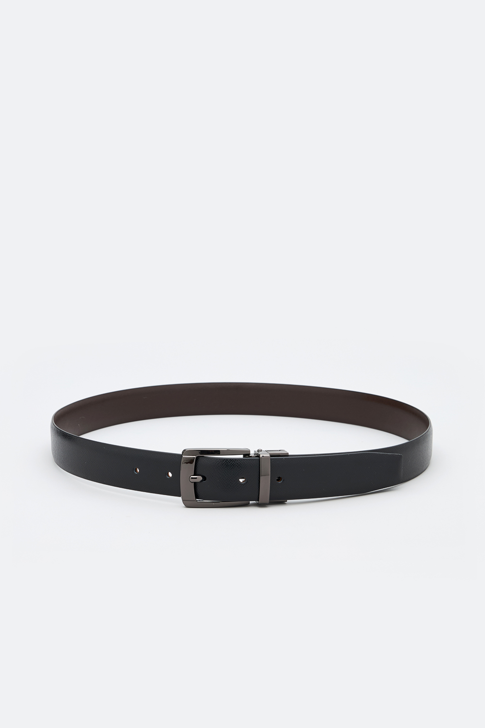 SST&C Black & Dark Brown Back Turn Pin Buckle Belt | 1712404005  (Outlet)_0