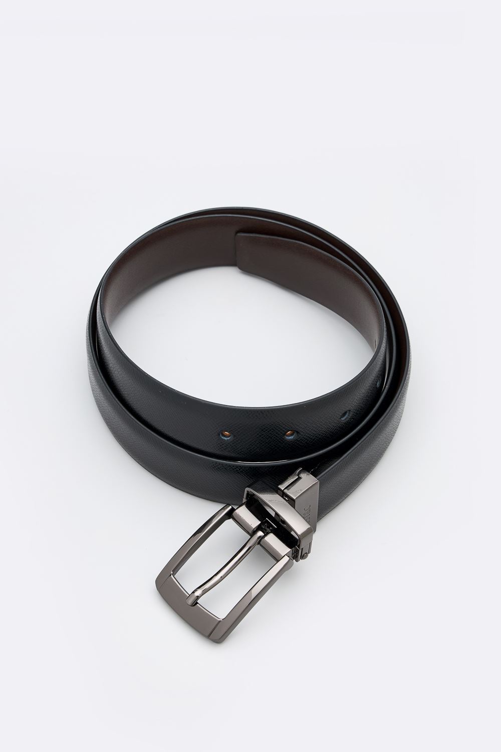 SST&C Black & Dark Brown Back Turn Pin Buckle Belt | 1712404005  (Outlet)_1