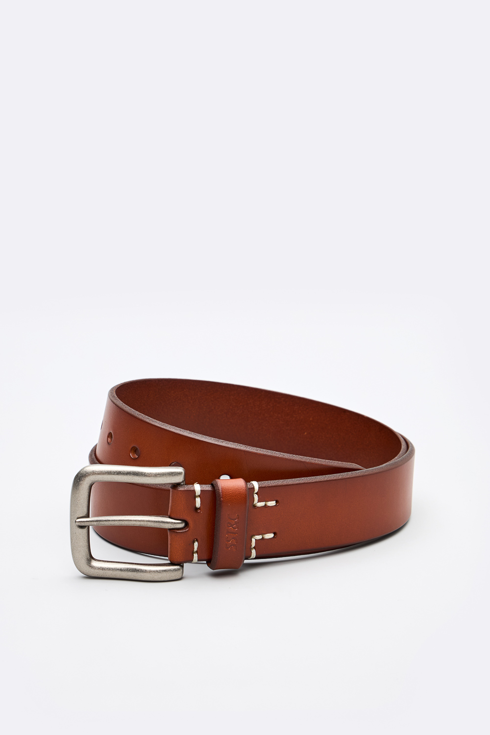 SST&C Tan Tree Paste Leather Casual Belt | 1712404008  (Outlet)_1