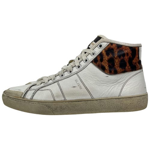 【桃園統領店】SAINT LAURENT/高筒運動休閒鞋/41/418816