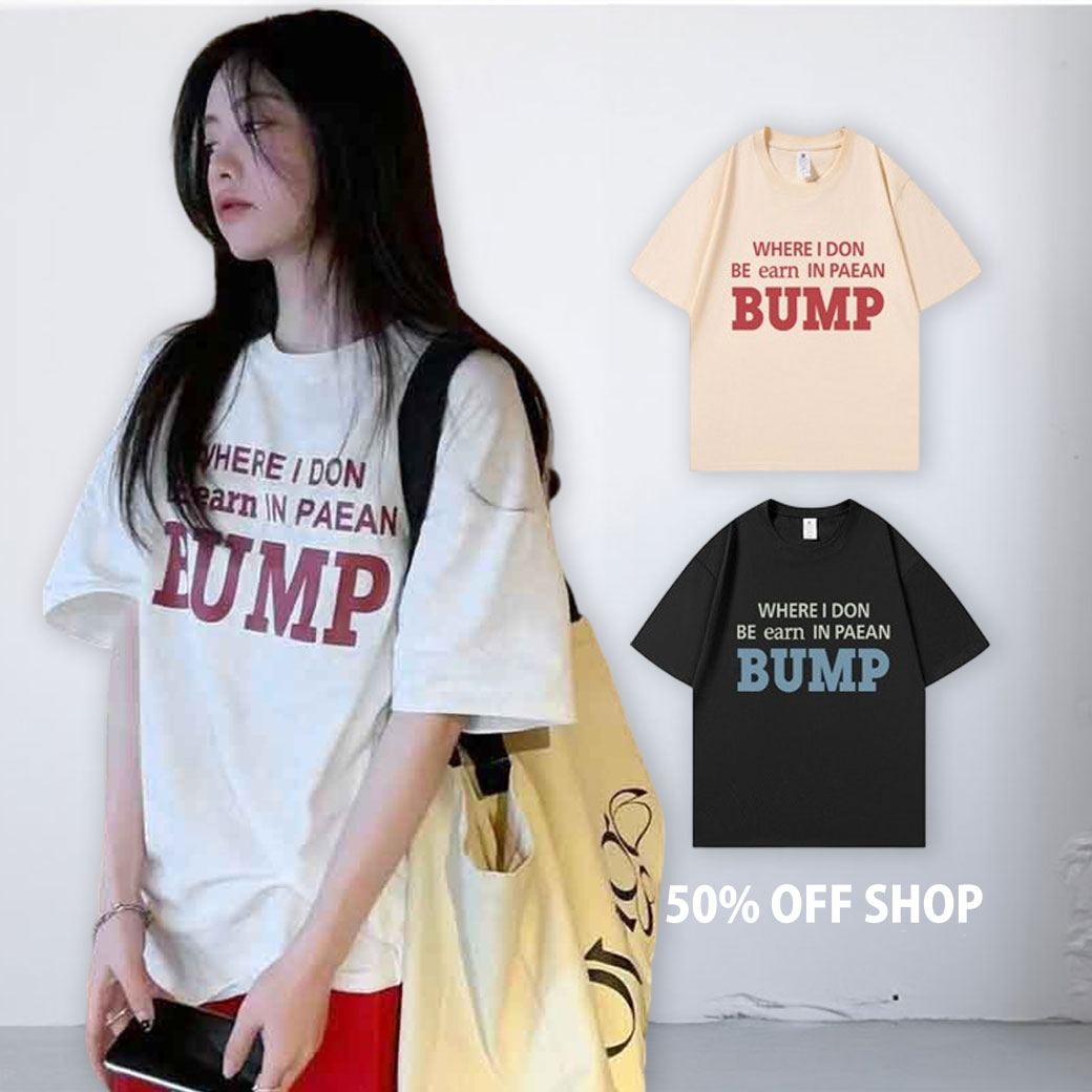 BUMP校園感純棉短袖T上衣_0