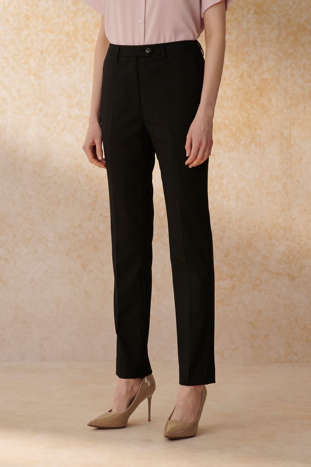 SST&C Black Fitted Suit Trousers | 7262404005  (Outlet)_6