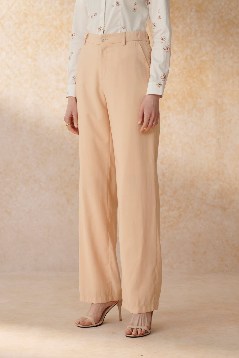 SST&C Melon Color Wide Suit Trousers | 7262404006  (Outlet)_6