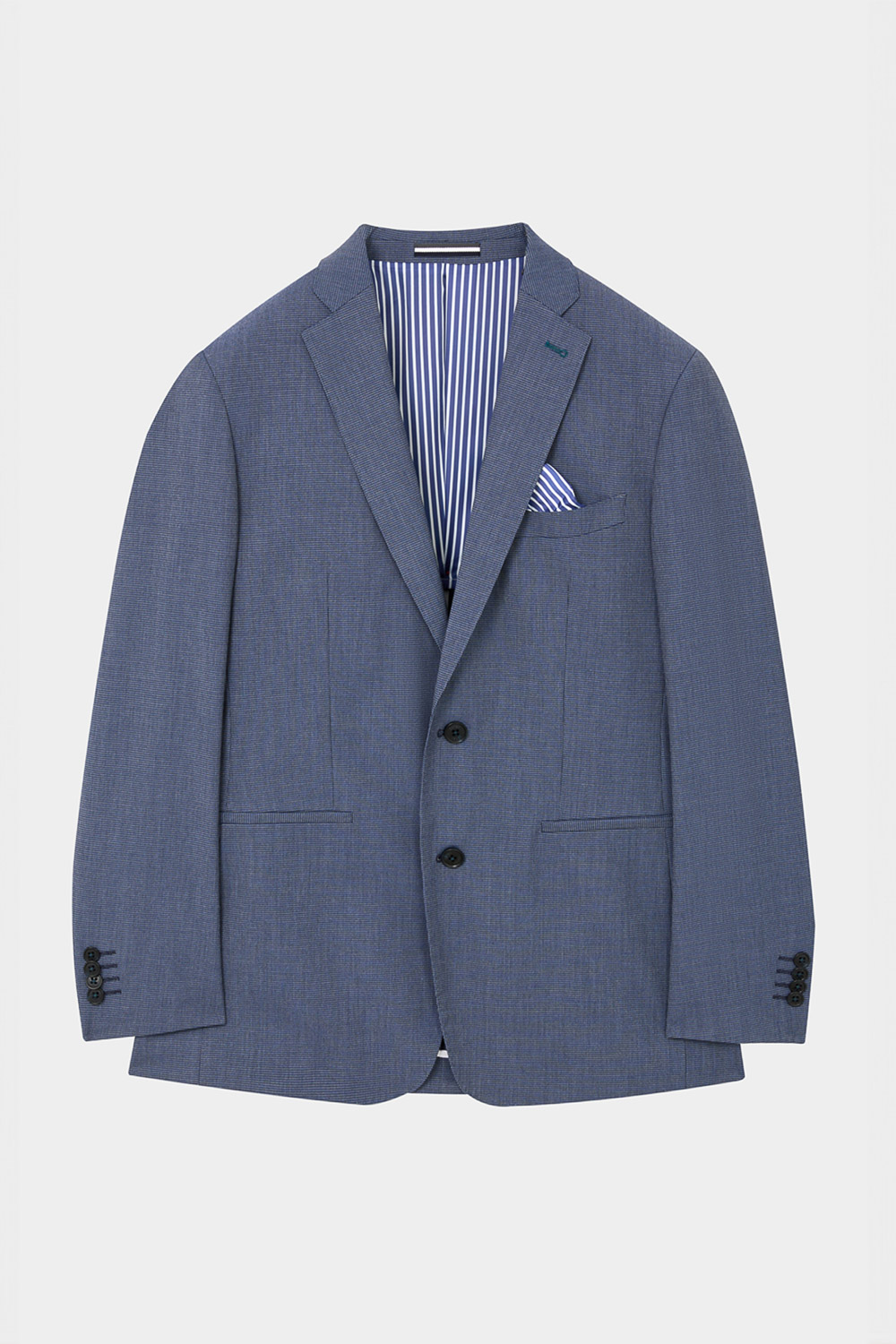 SST&C Navy Textured Slim Fit Suit Jacket | 0112404002  (Outlet)_7