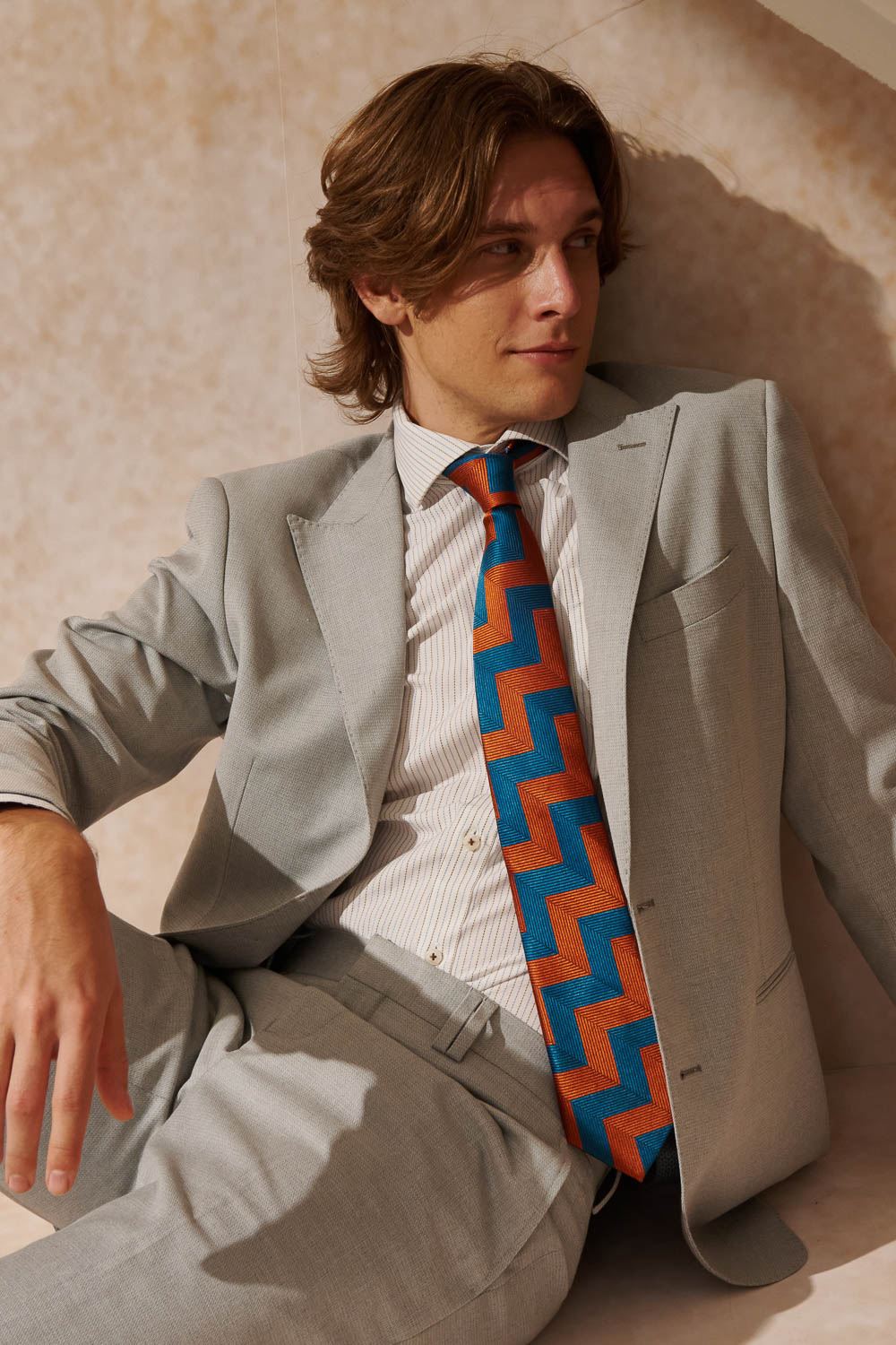 SST&C Light Gray Slim Fit Suit Jacket | 0112404004  (Outlet)_1