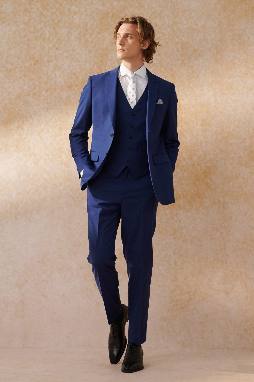SST&C Navy Slim Fit Suit Jacket | 0112404007  (Outlet)_2