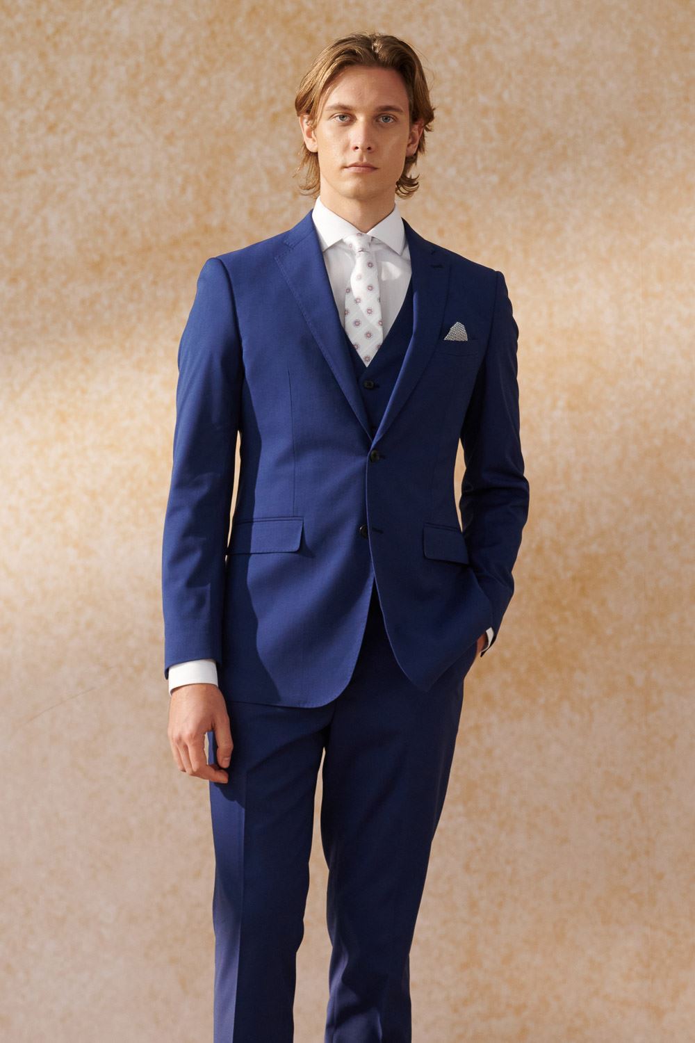 SST&C Navy Slim Fit Suit Jacket | 0112404007  (Outlet)_4