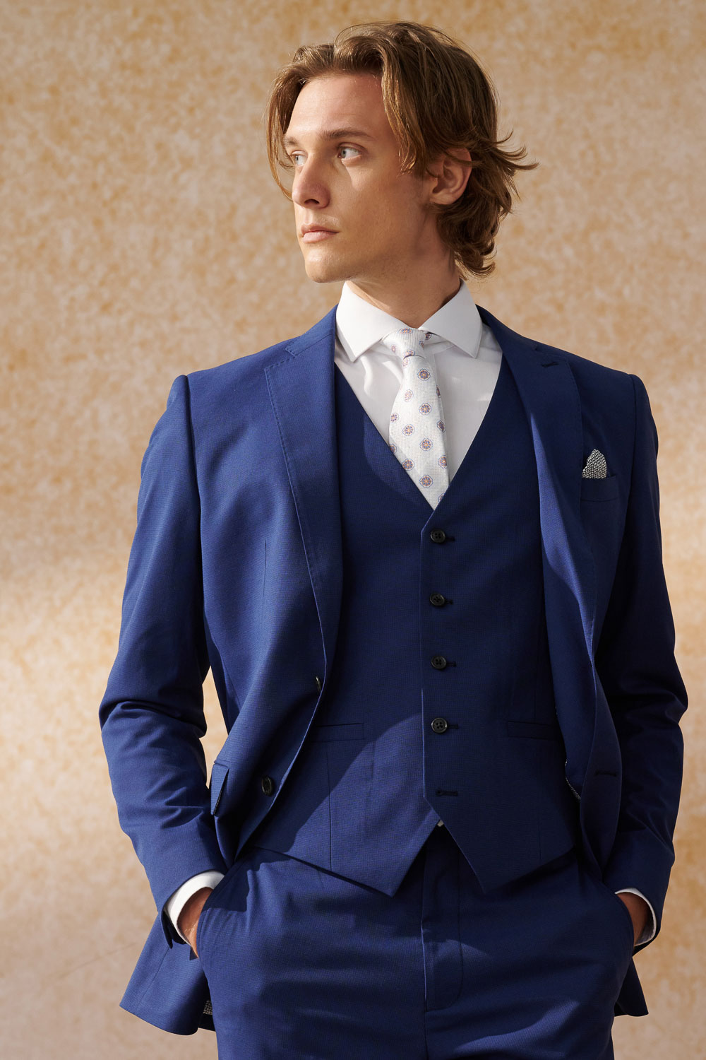 SST&C Navy Slim Fit Suit Jacket | 0112404007  (Outlet)_5